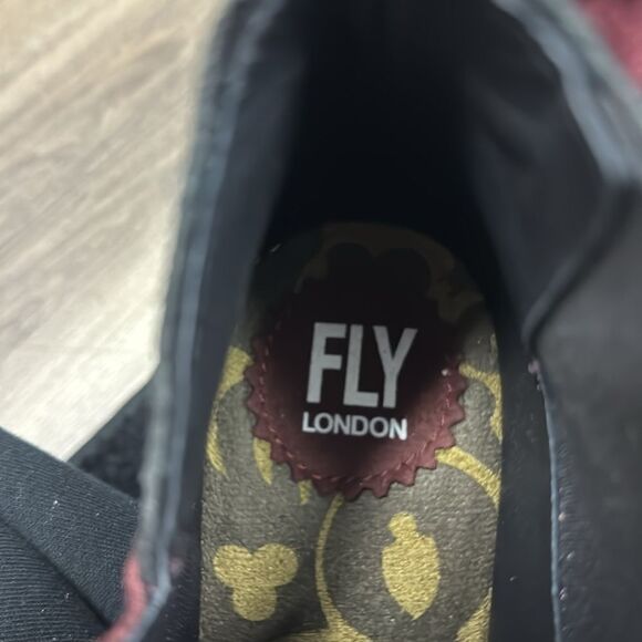 Fly London Yego Wedge Bootie Burgundy Wine Comfortable Boot NWOB 7 - Picture 8 of 8